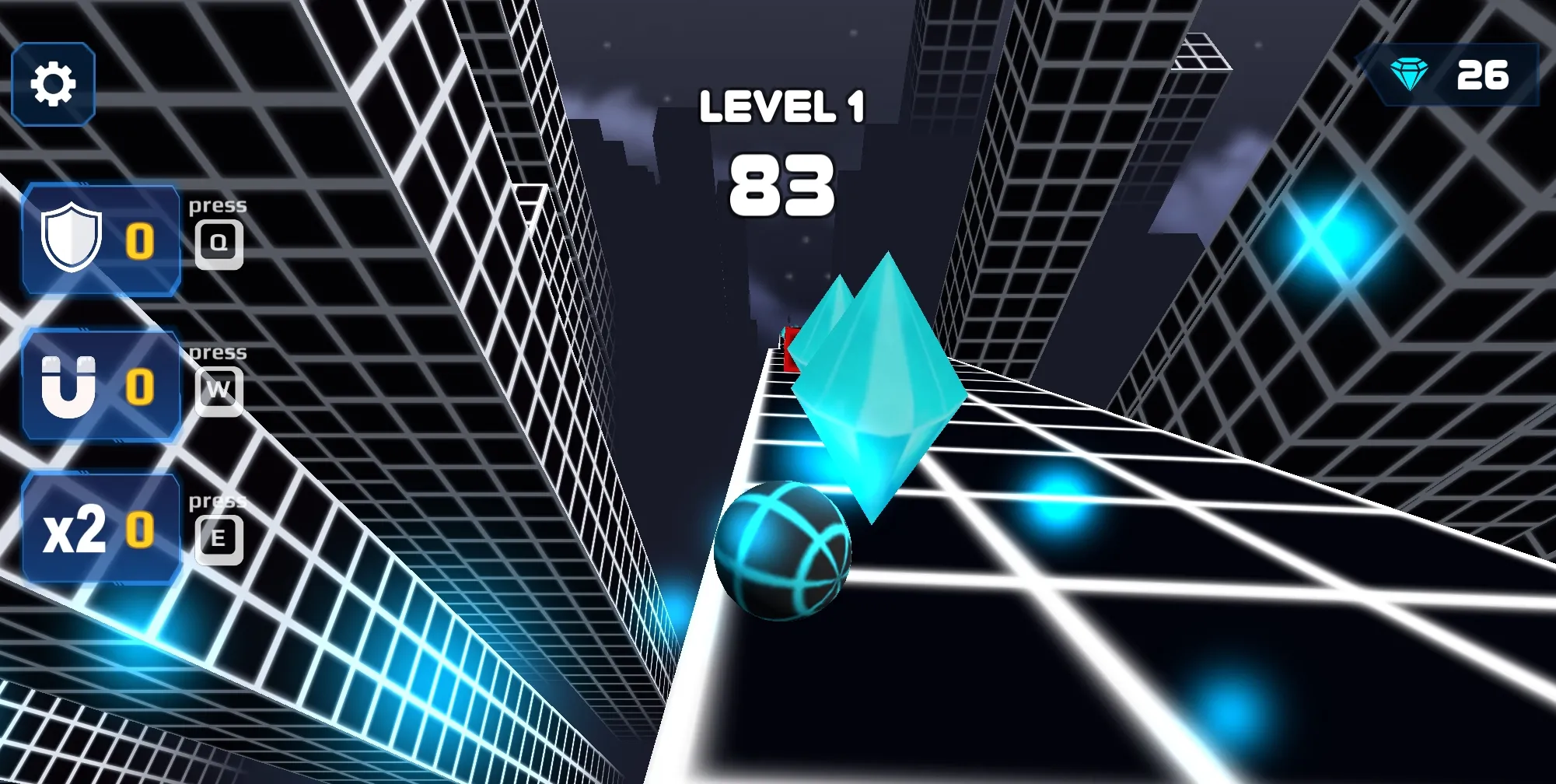 Crazy Roll 3D Power-ups